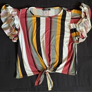 Women’s Striped Crop Top